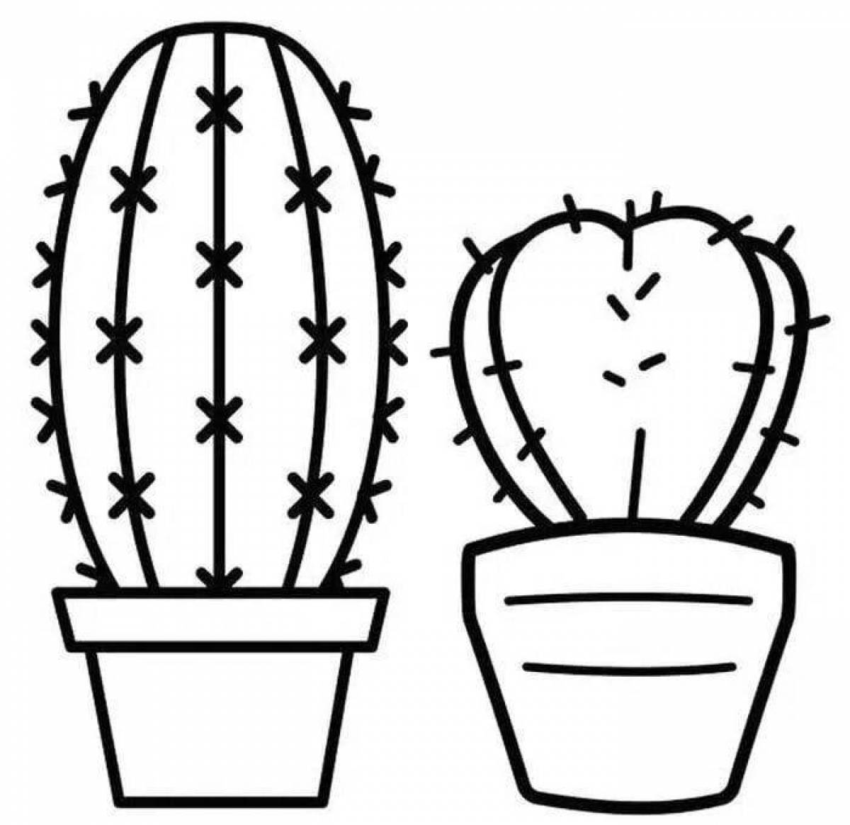 Coloring expensive cacti