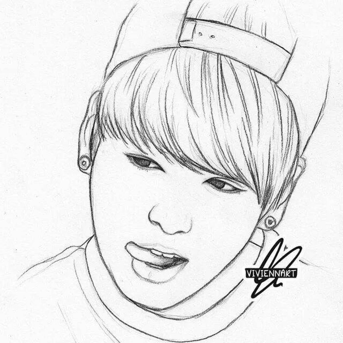 Bts jungkook exciting coloring book