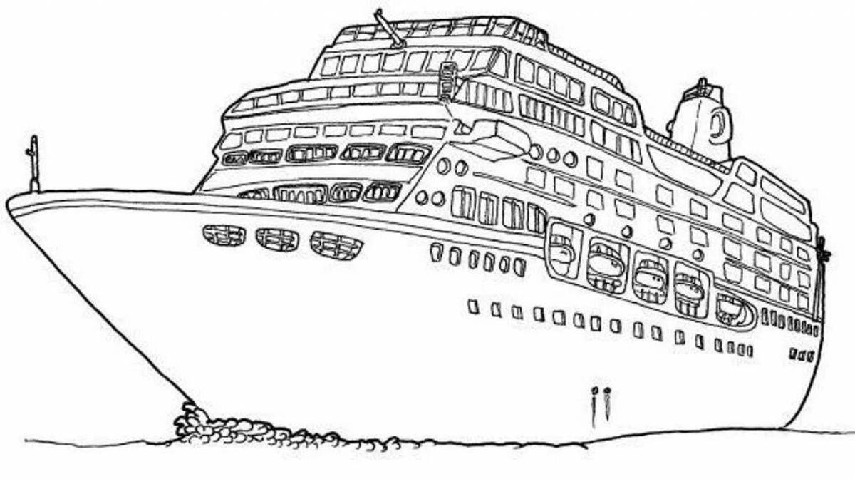 Фото Раскраска славный корабль посейдона