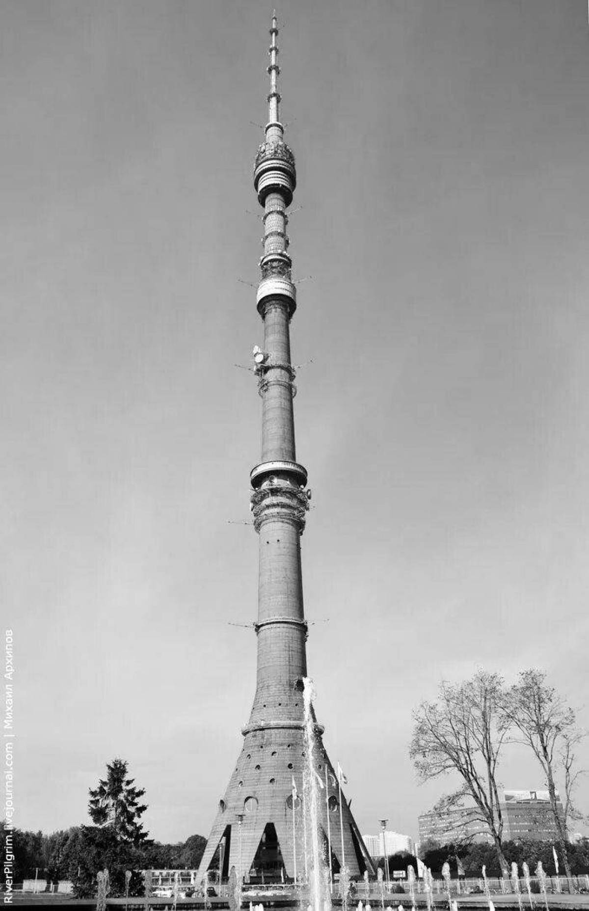 Great coloring Ostankino tower