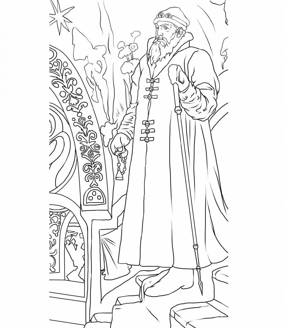 Фото Экзотическая раскраска по мотивам картин васнецова