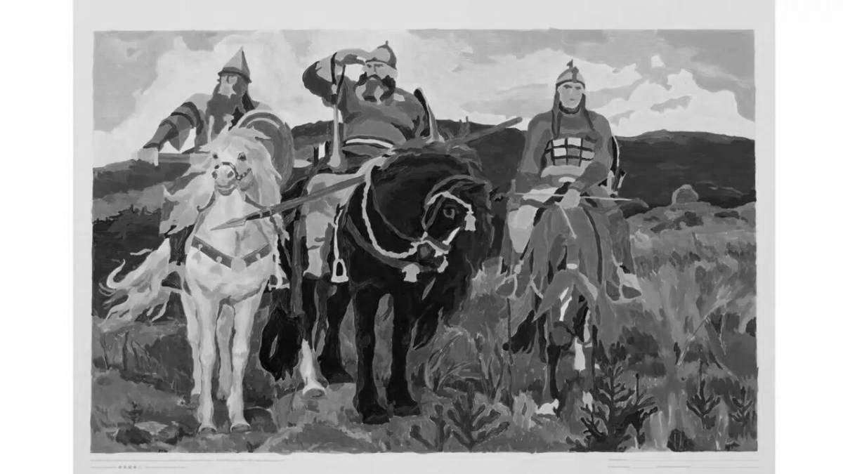 Фото Мистическая раскраска по мотивам картин васнецова