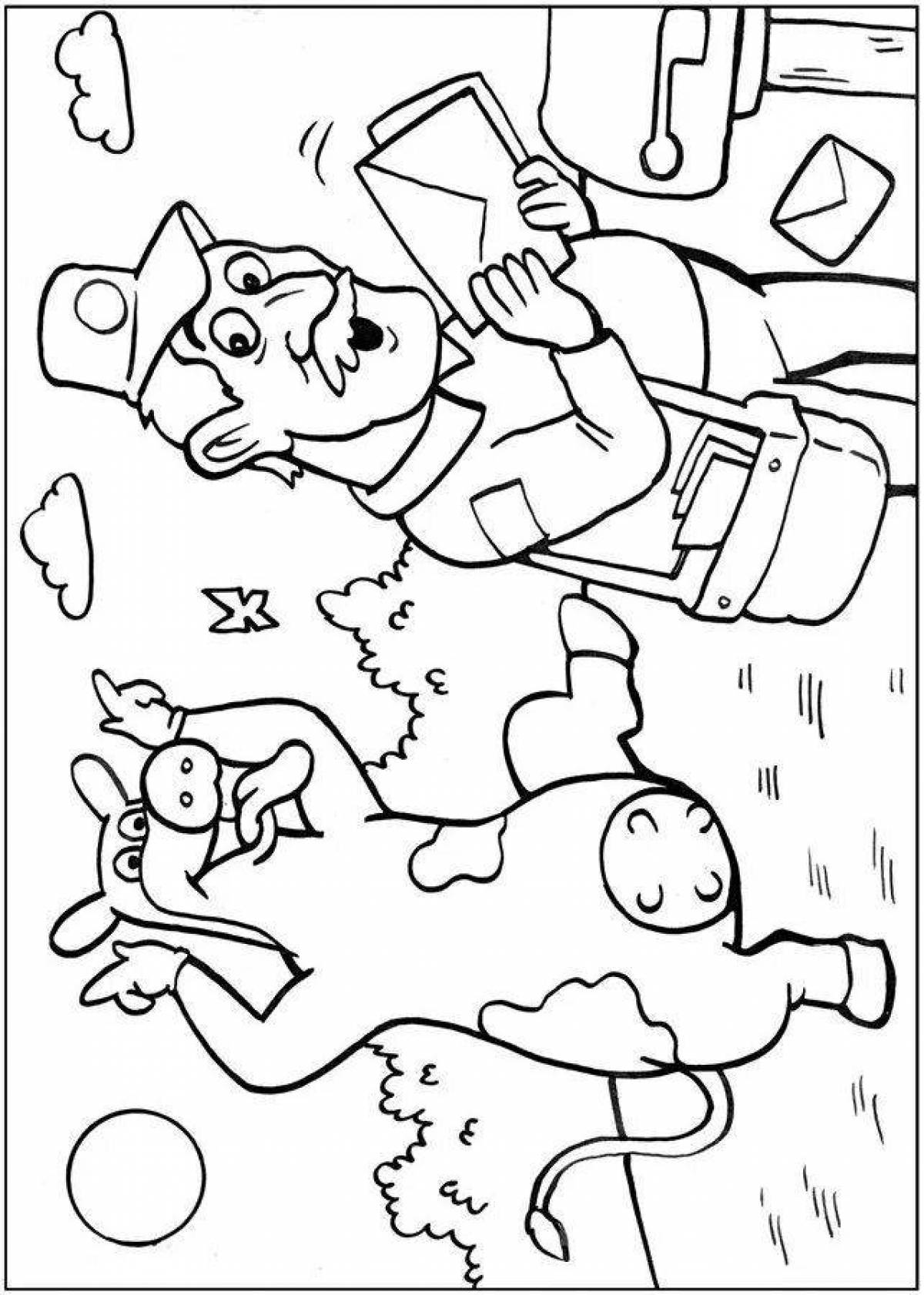 Adorable horns and hooves coloring page