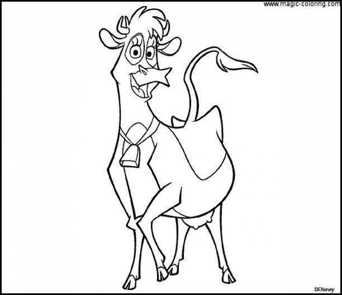 Luxury horns and hooves coloring book