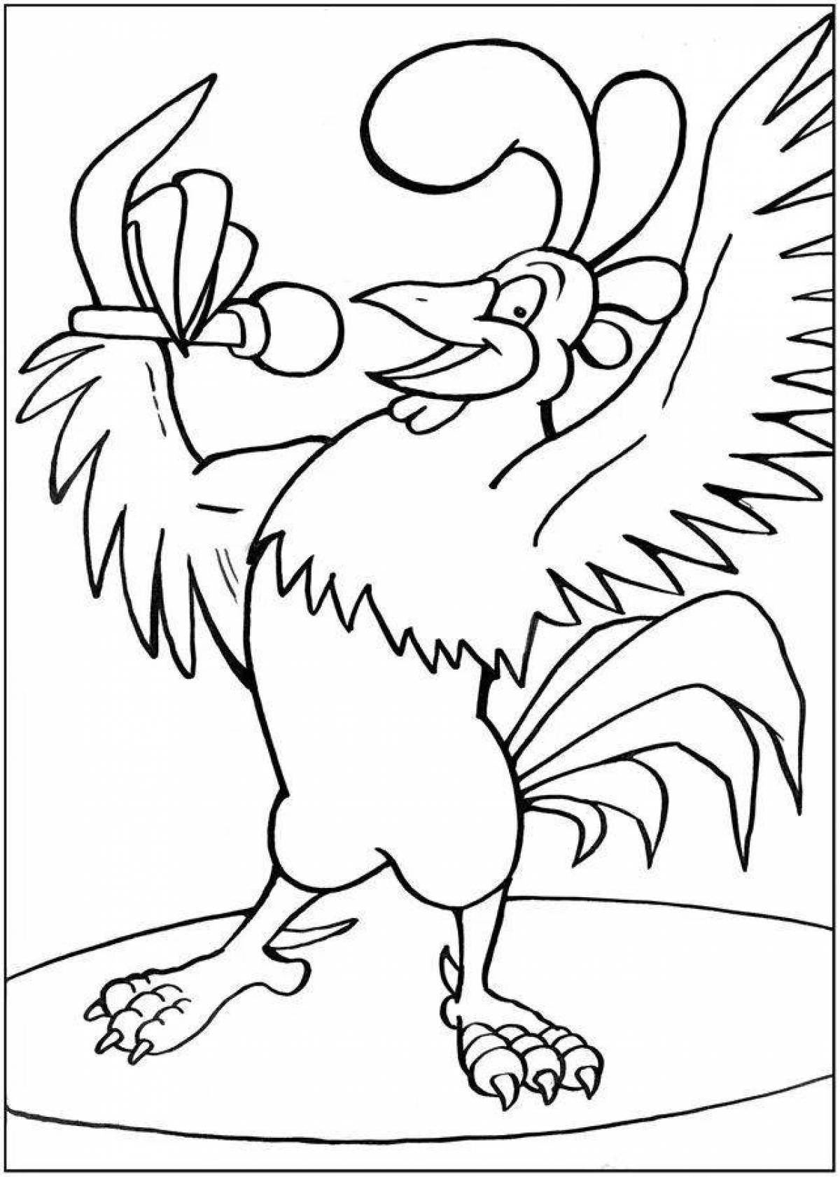 Coloring page wonderful horns and hooves