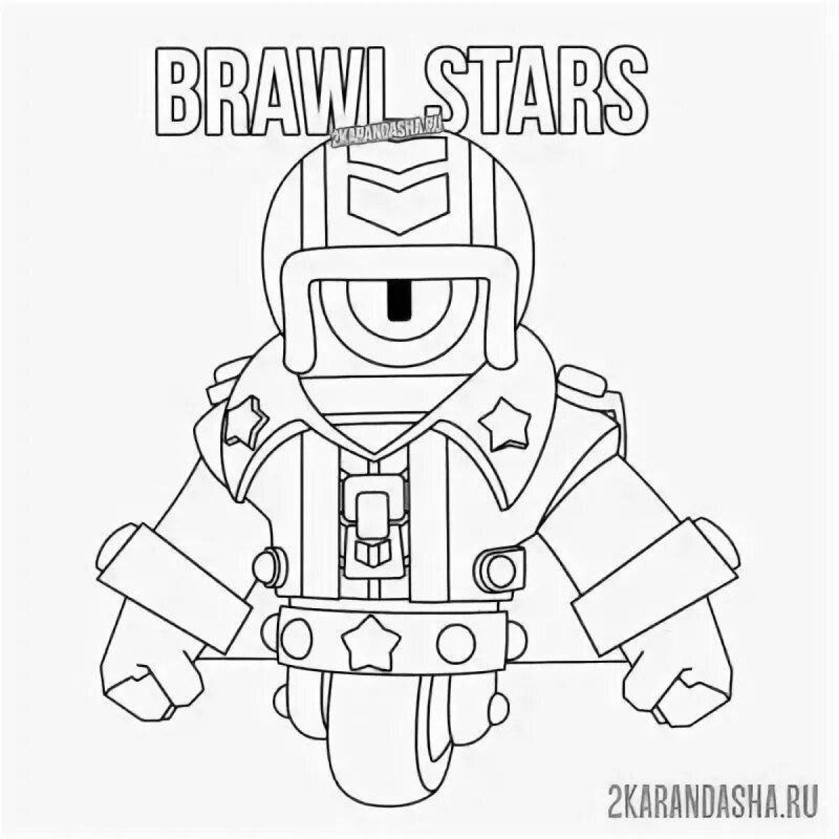 Stu Bravo amazing stars coloring page