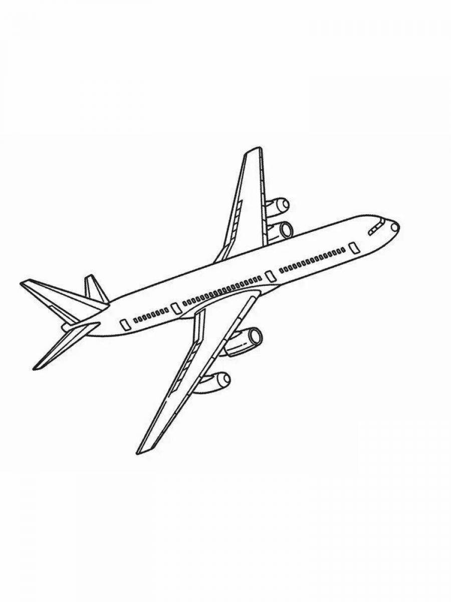 Раскраска самолет Аэрофлот