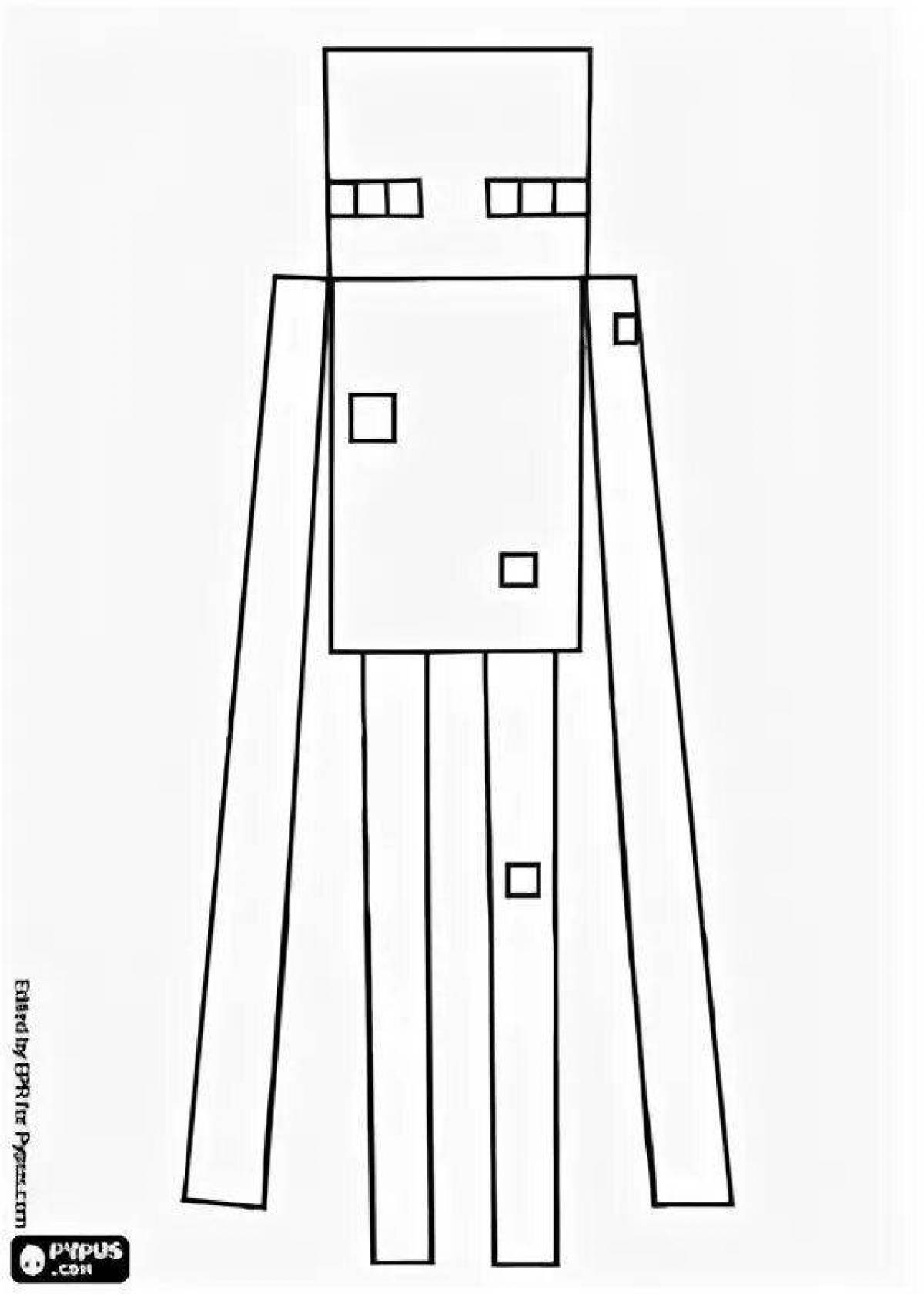 Как нарисовать эндермена нарисовать из майнкрафта