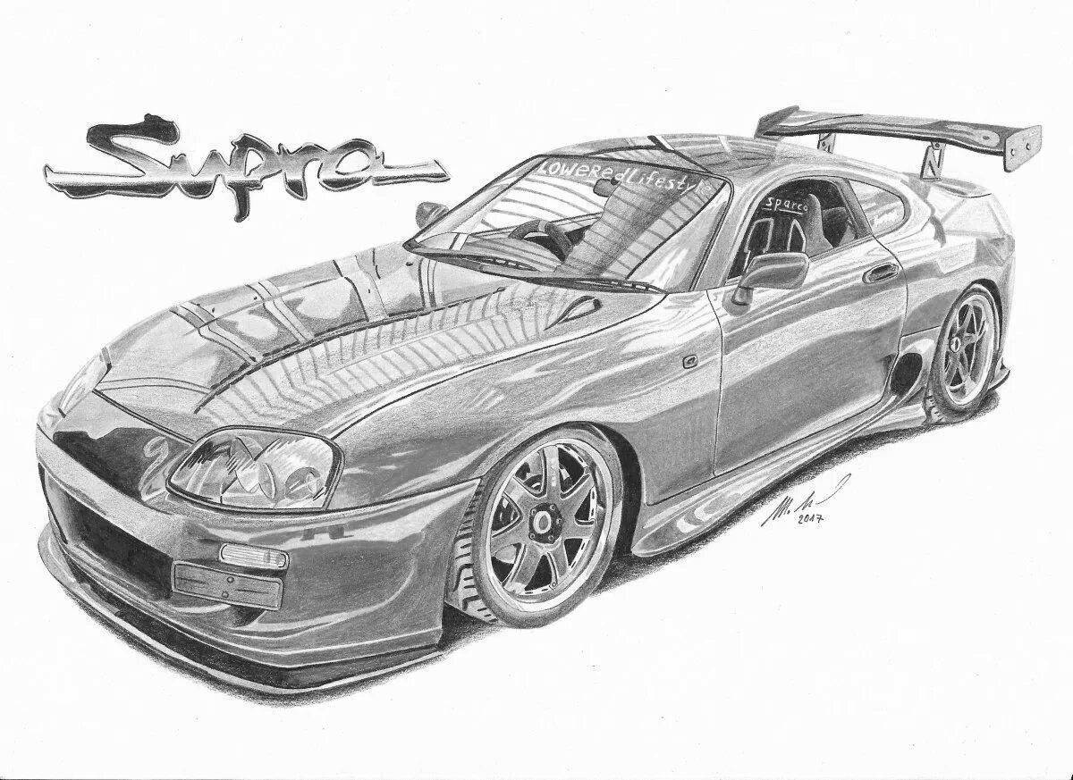 Чертёж Toyota Supra MK