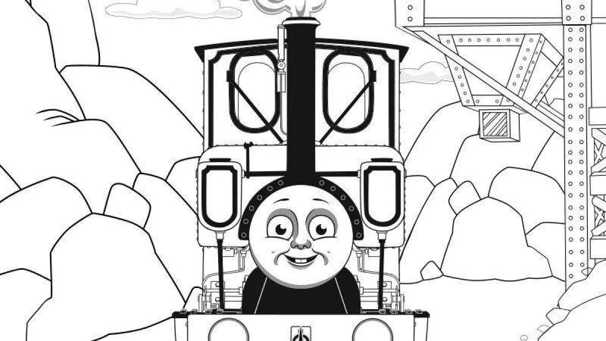 Color-bright thomas the tank engine coloring