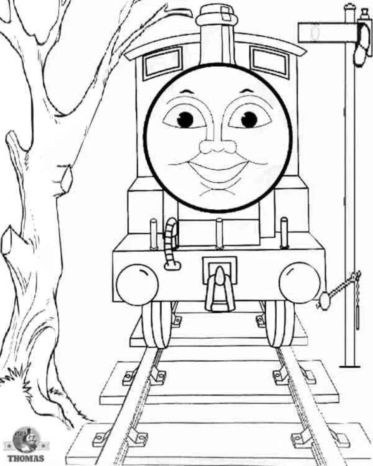 Thomas the tank engine iridescent coloring book