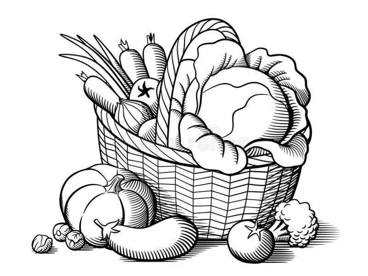 Luminous vegetable basket