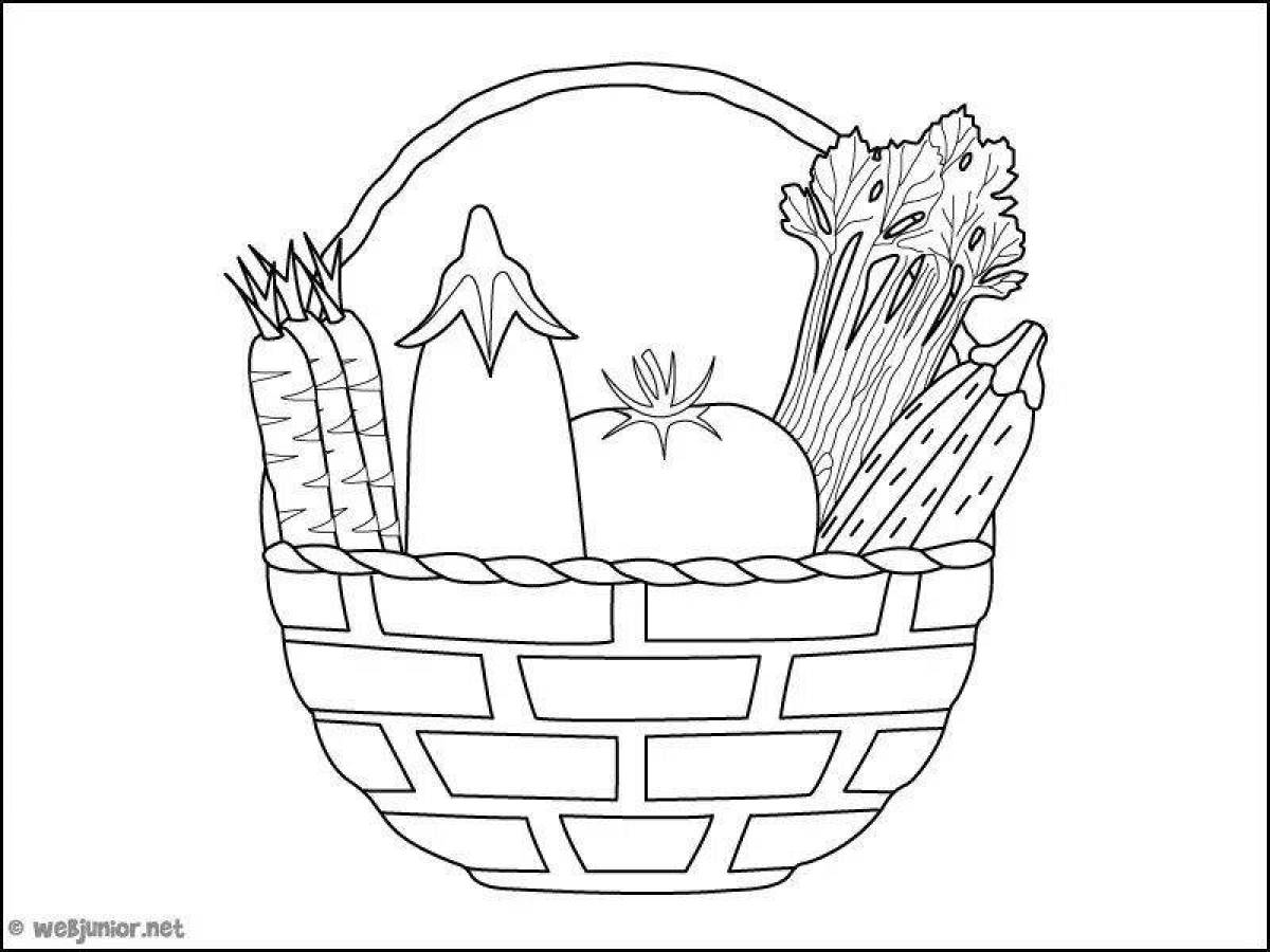 Dazzling vegetable basket