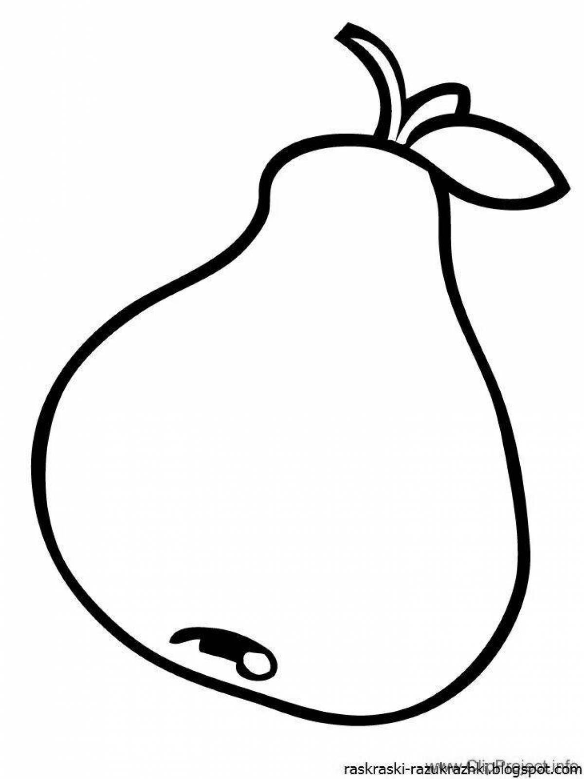 Great apple and pear coloring page