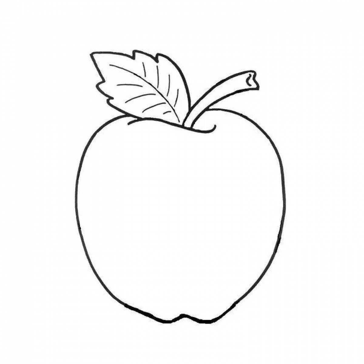 Gorgeous apple and pear coloring page