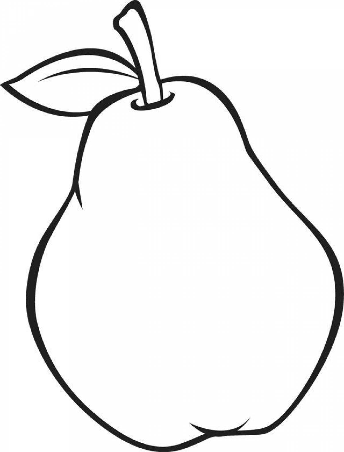 Awesome apple and pear coloring pages