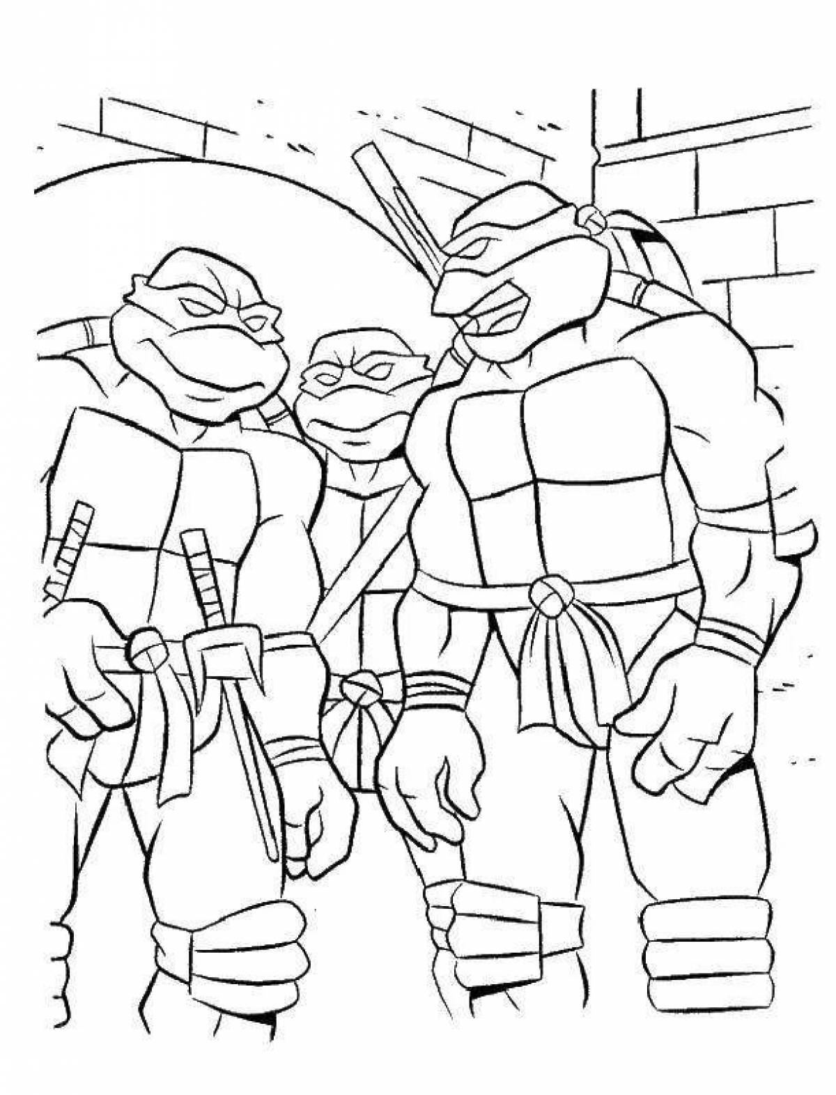 Unique coloring rap teenage mutant ninja turtles