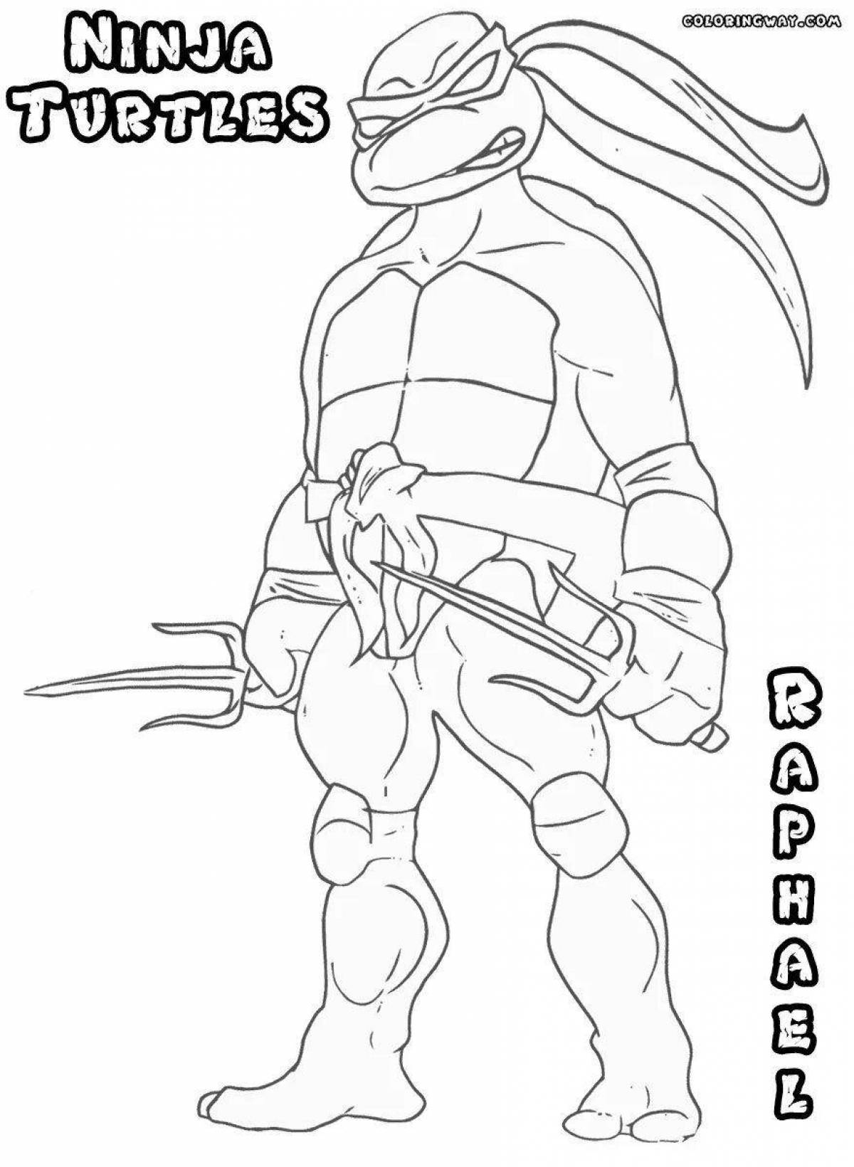 Amazing coloring page rap teenage mutant ninja turtles