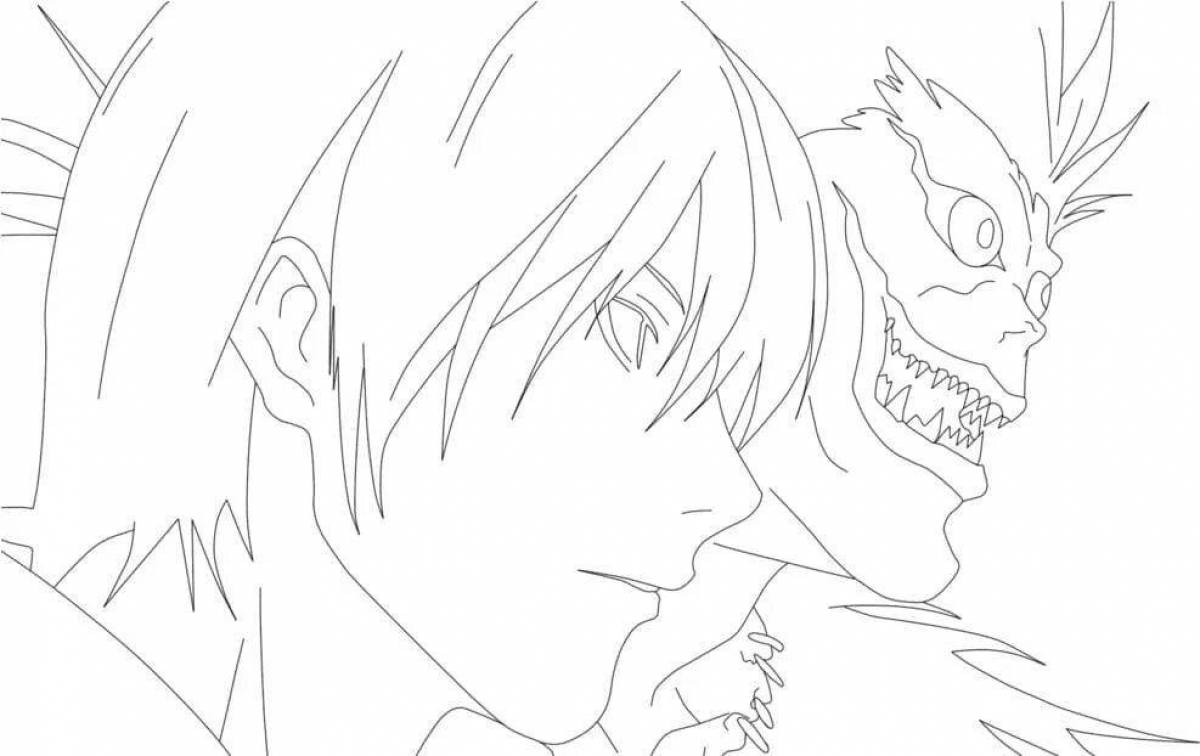 Death note anime funny coloring book