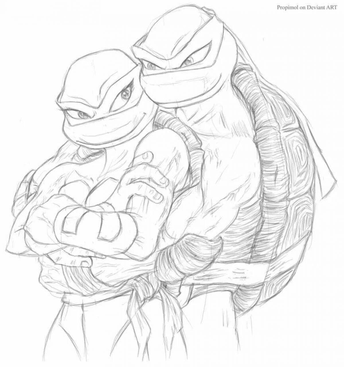 Karai Wonderful Teenage Mutant Ninja Turtles coloring book