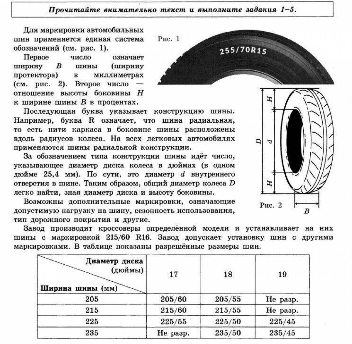 Очаровательная страница раскраски шин