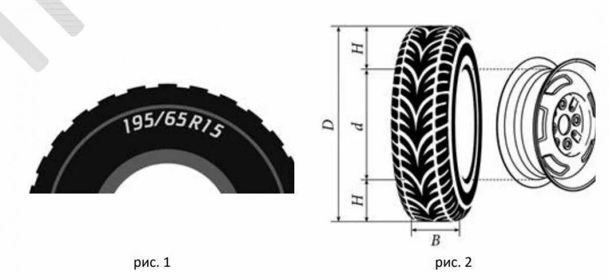 Fascinating tire coloring page