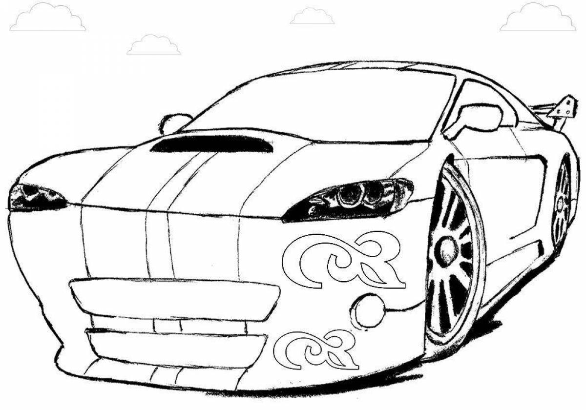 Living tire coloring page