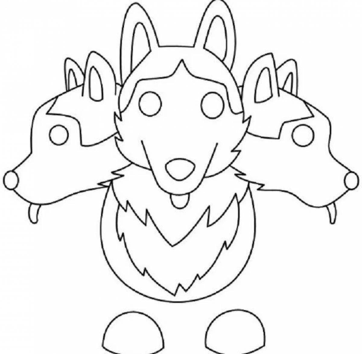 Adopt me pets coloring page