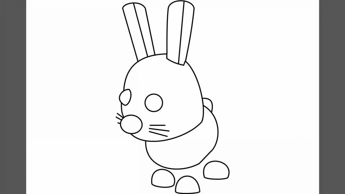Adopt me cute coloring page