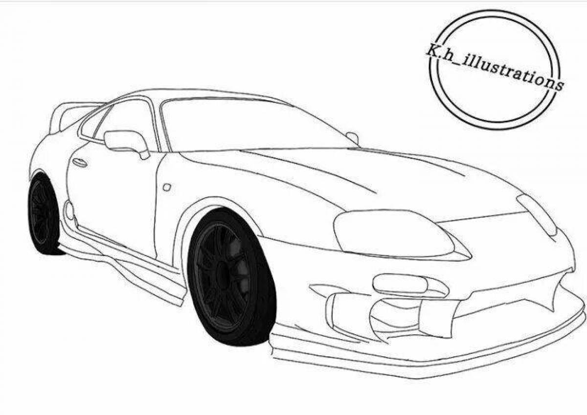 Toyota supra majestic coloring from afterburner