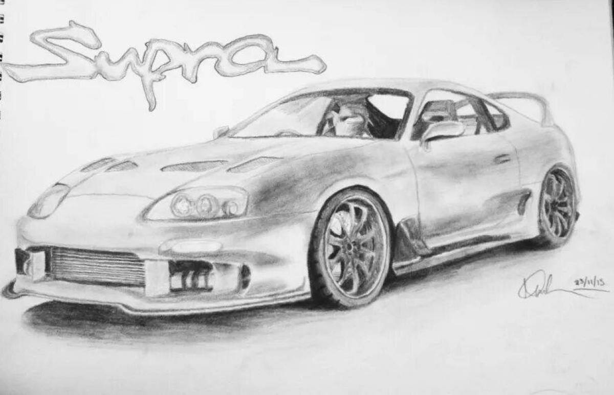 Toyota supra radiant coloring from afterburner