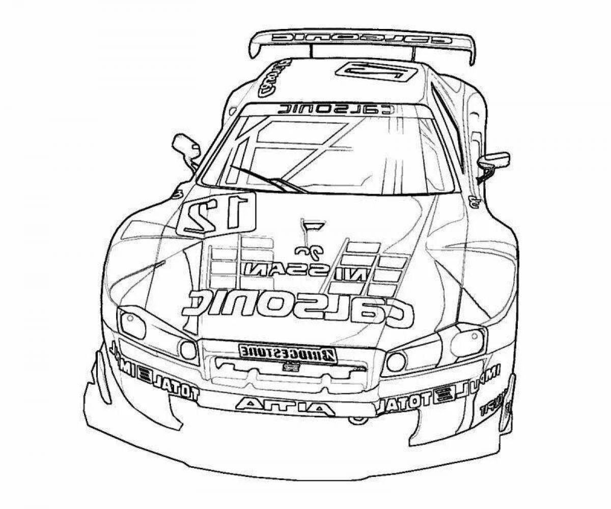 Раскраска Раскраска sublime toyota supra из afterburner