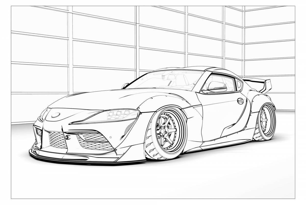Toyota supra live coloring from afterburner
