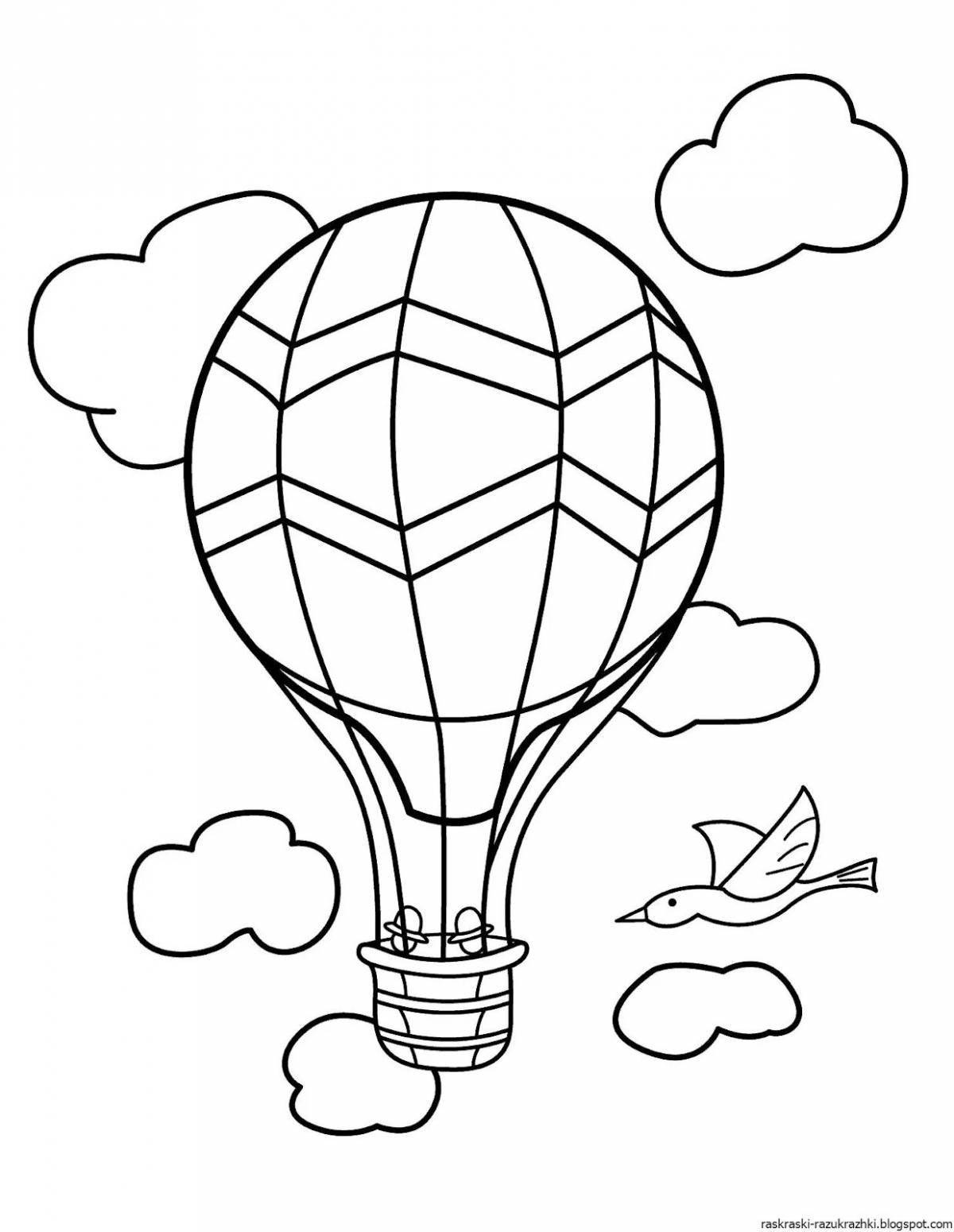 Glorious air transport coloring page