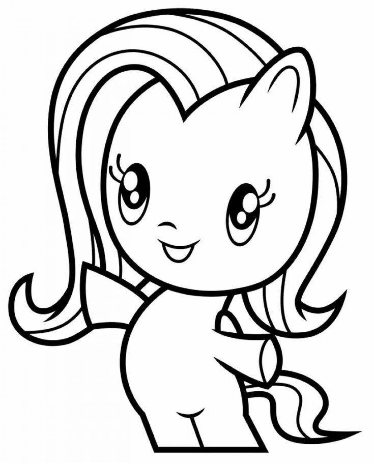 Exquisite fluttershy pony coloring my little
