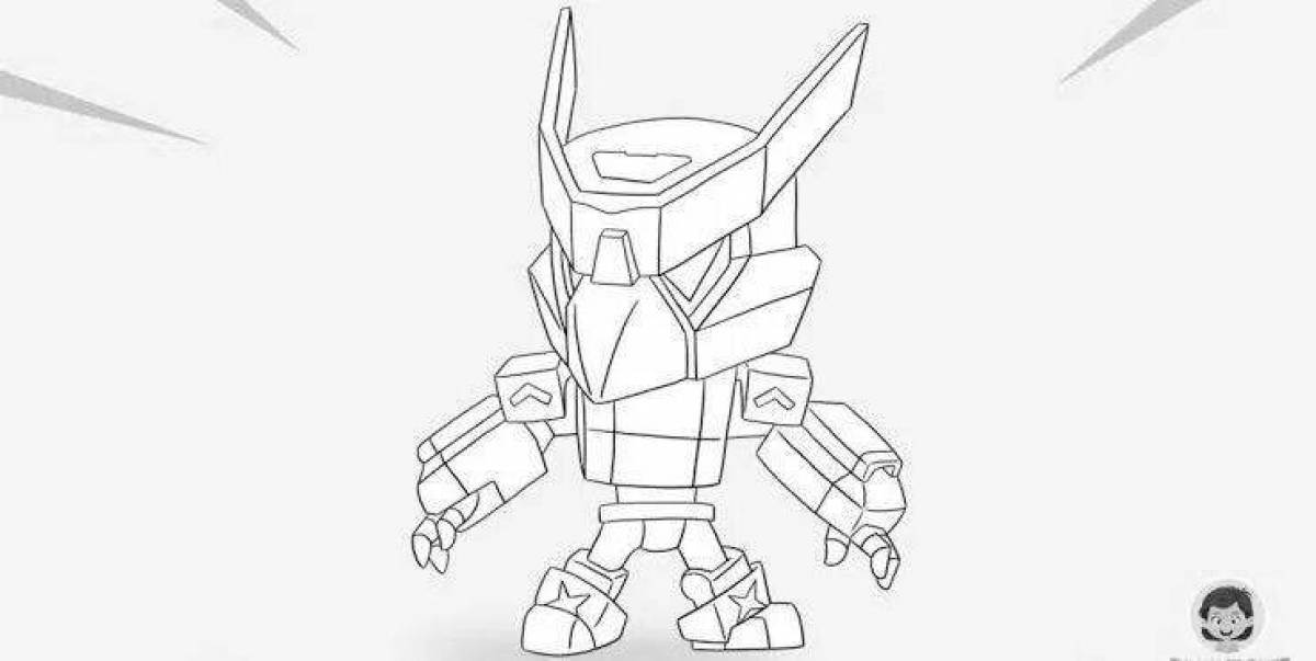 Photo Deluxe coloring raven bravo stars mecha