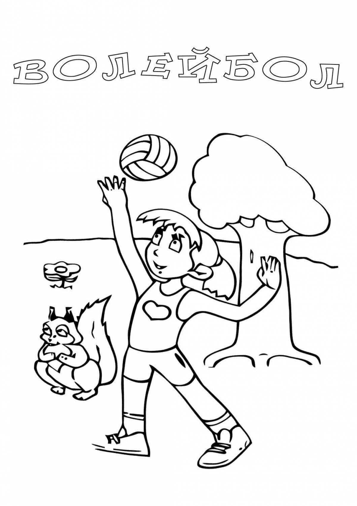 Fun coloring book about healthy lifestyle