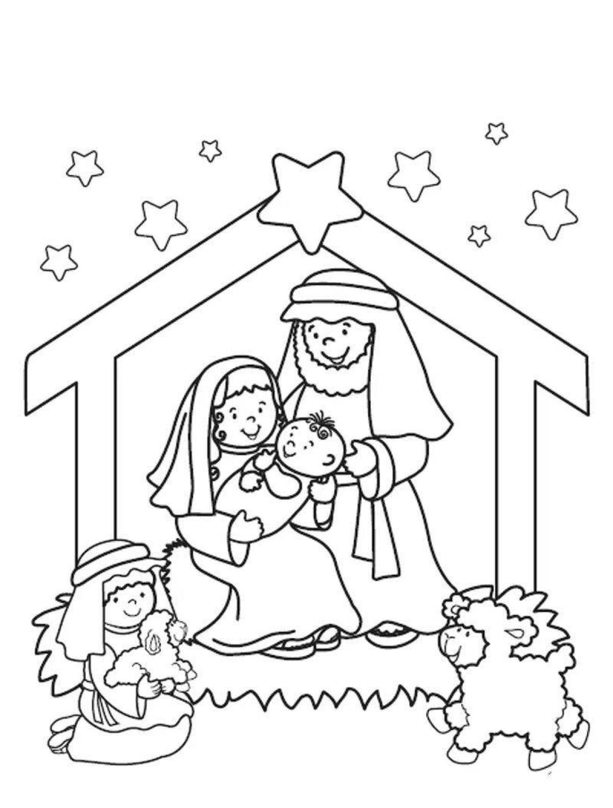 Live Christmas coloring book