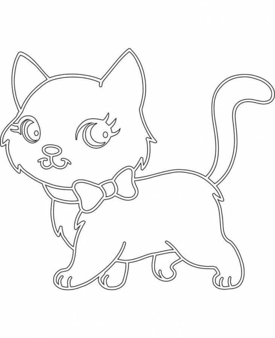 Кошка рисунок для рисования