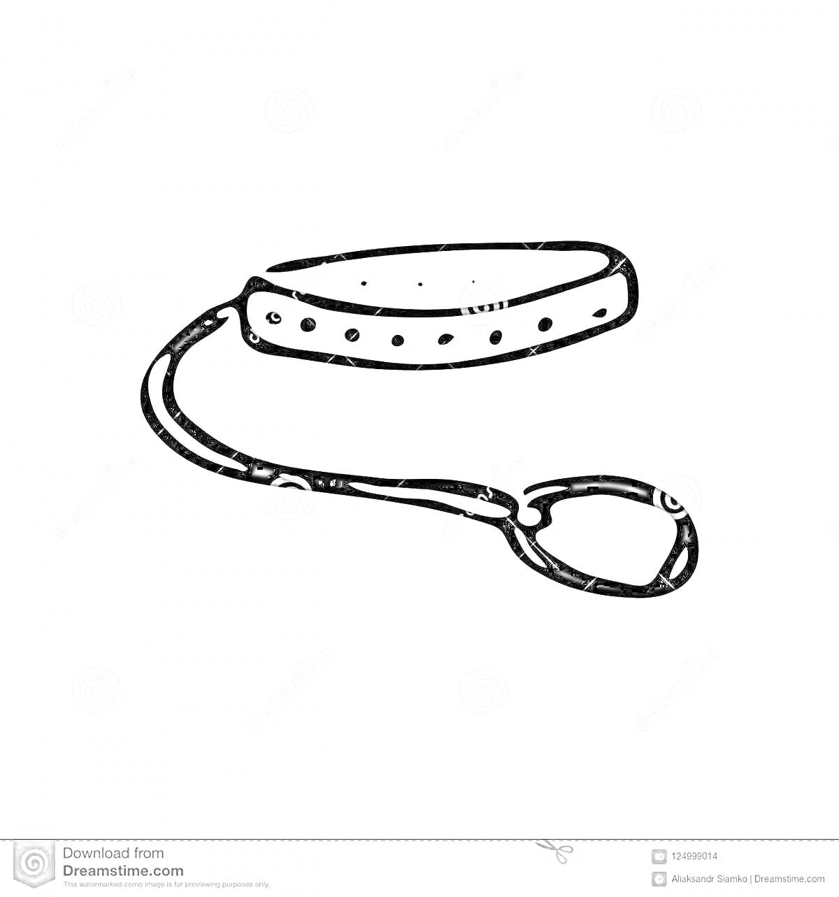 На раскраске изображено: Ошейник, Собака, Аксессуар