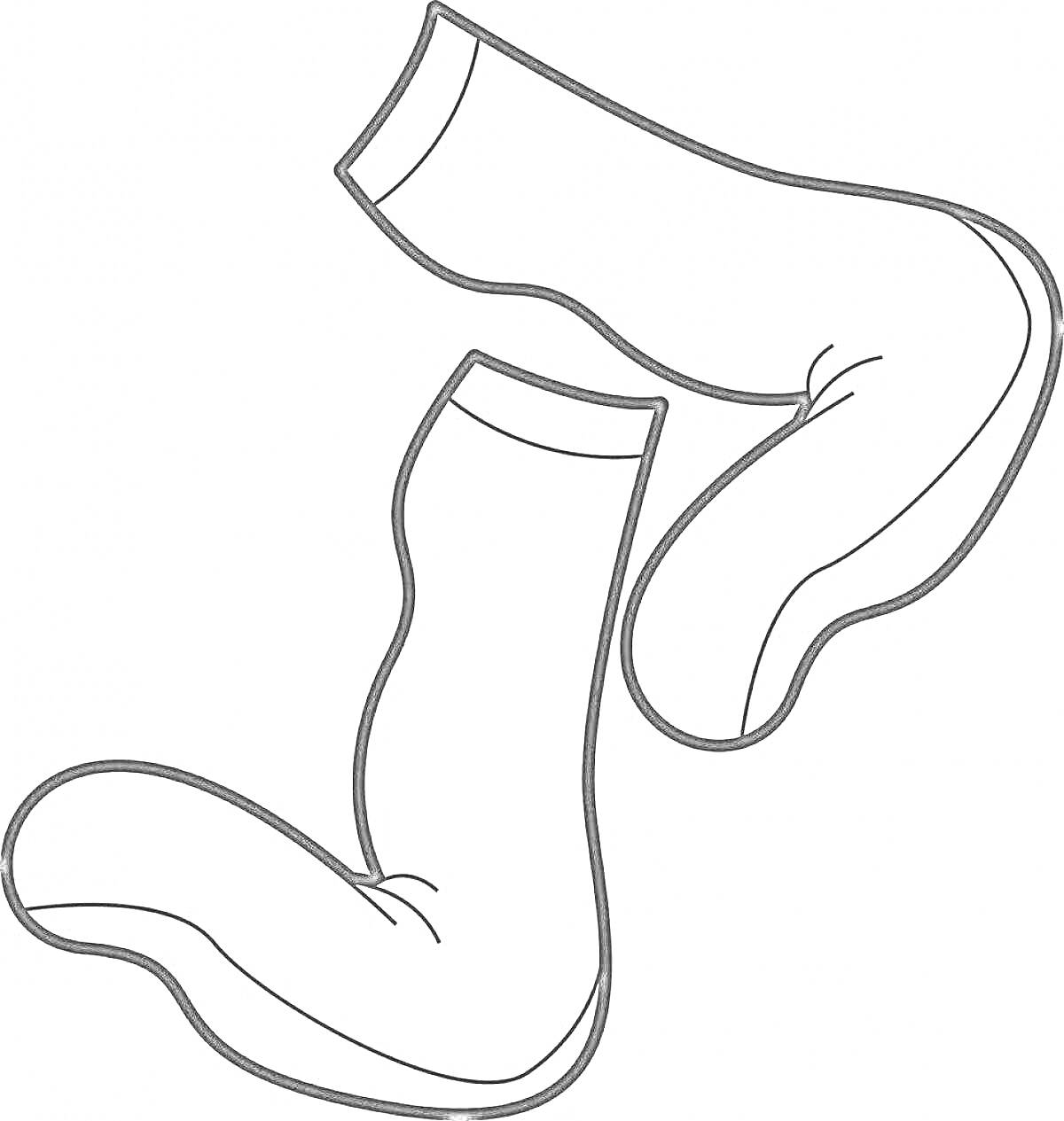 Раскраска Пара носков