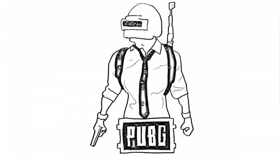Раскраски PUBG: 40 раскрасок - скачать или распечатать бесплатно