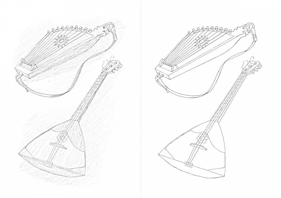 Russian Instruments Color Pages Раскраски русские народные инструменты: 57 раскрасок - скачать или ...