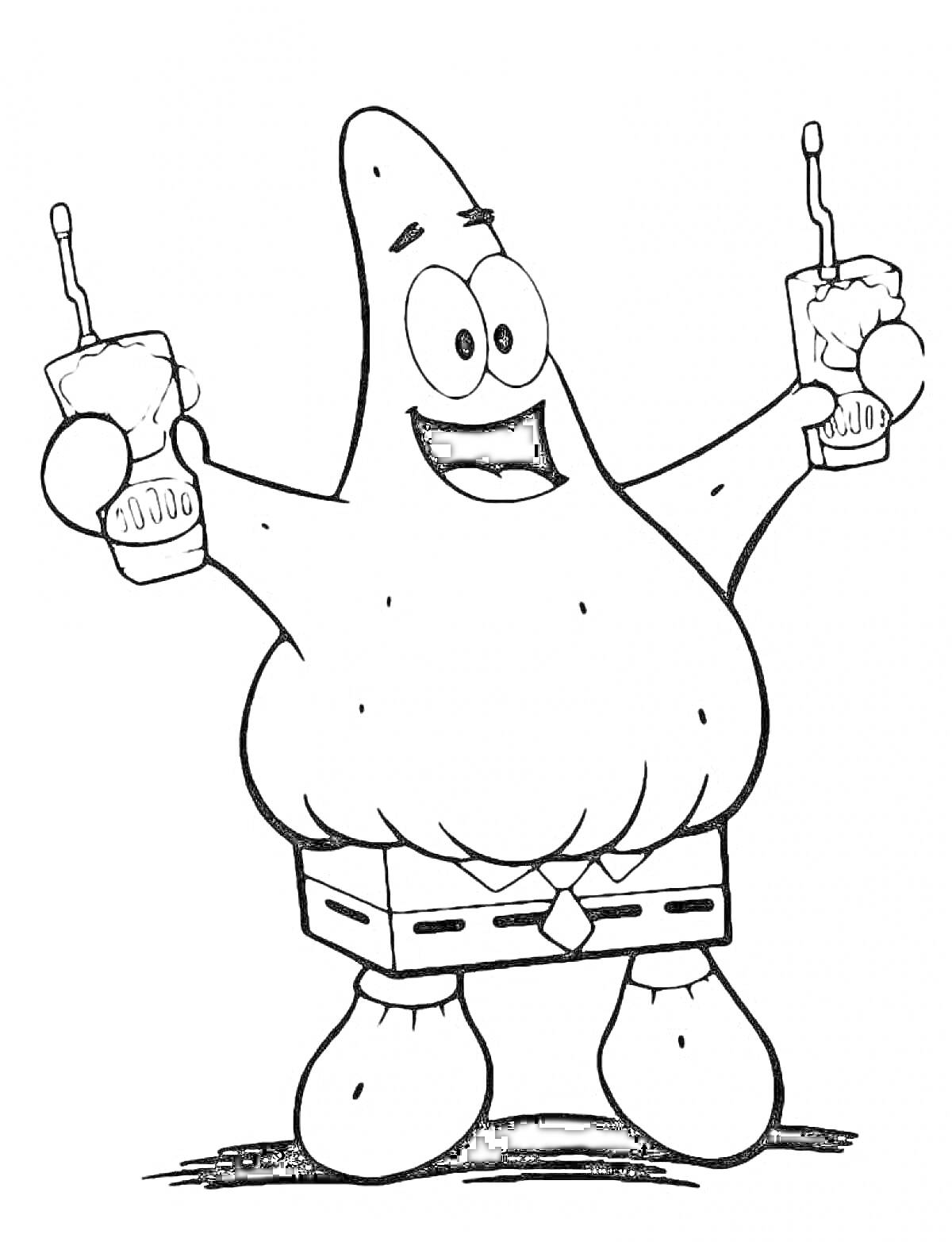 Раскраска Патрик из 