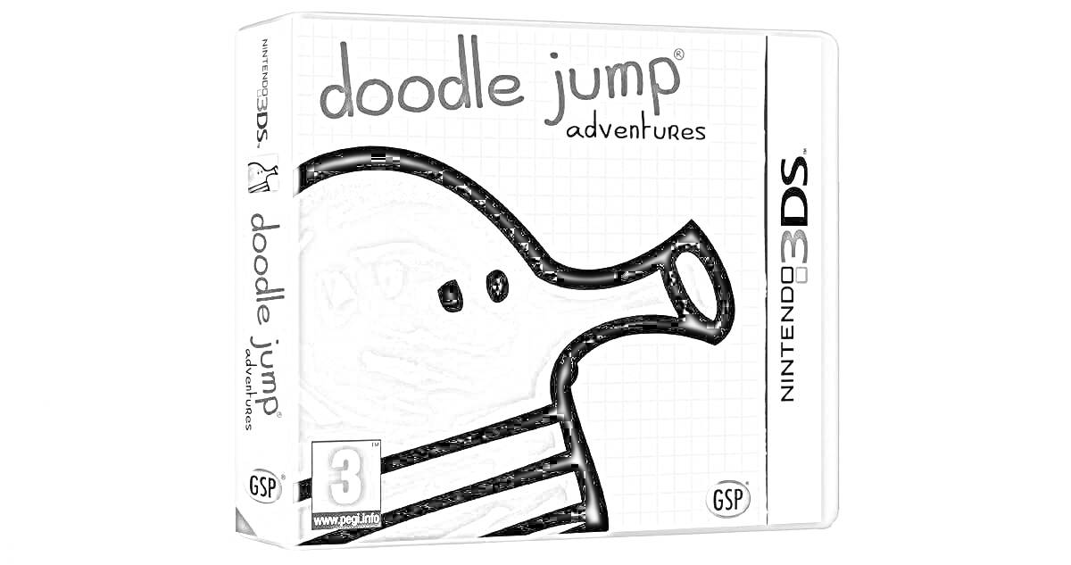 На раскраске изображено: Игра, Doodle Jump, Обложка, Персонаж, Приключения