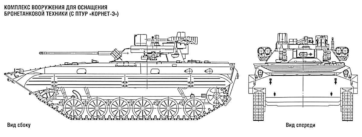 На раскраске изображено: БМП-2, Боевая машина пехоты, Бронетехника, Вооружение, Танк, Схема, Военная техника