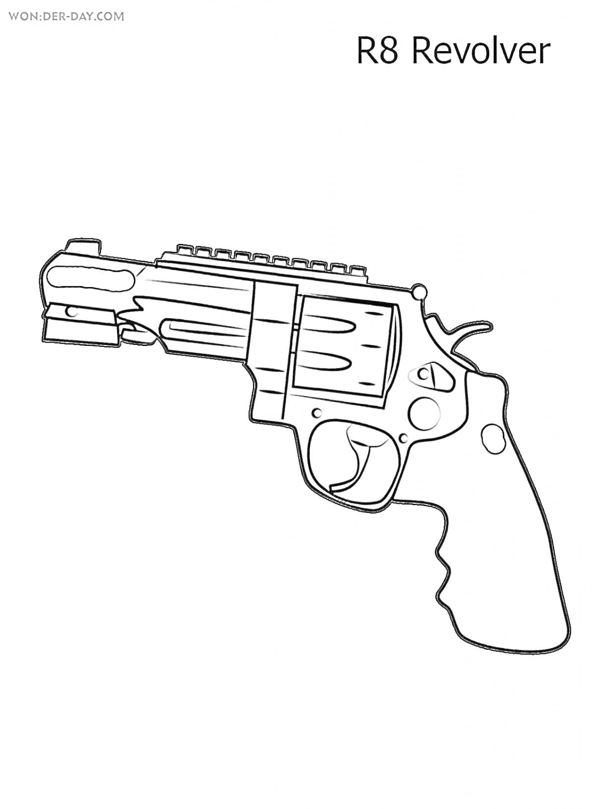 Раскраска R8 Revolver