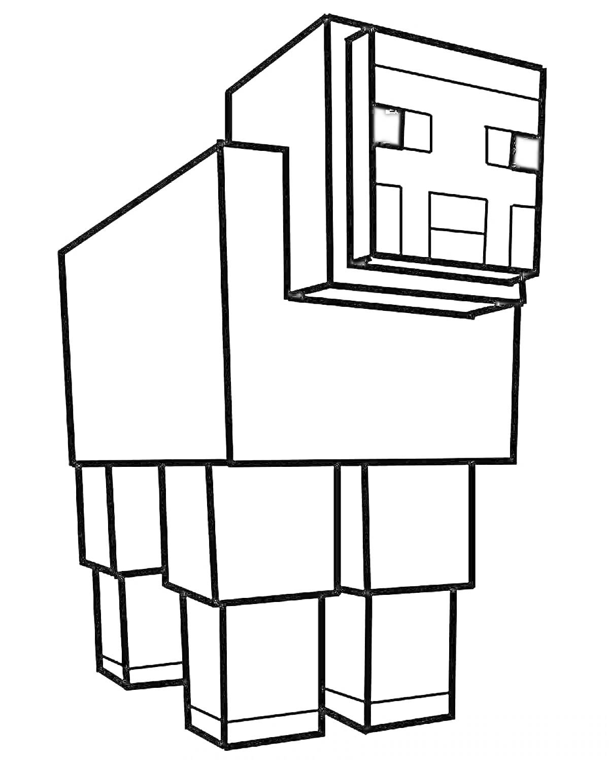 Кубический баран из пиксельного мира