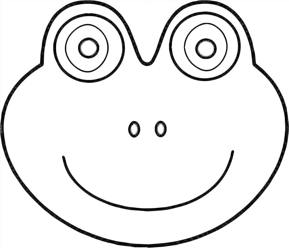 На раскраске изображено: Глаза, Улыбка