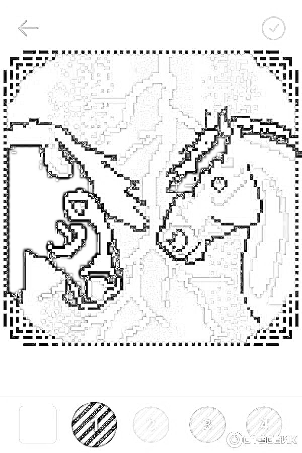 На раскраске изображено: Молния, Пиксельная графика, Лошадь